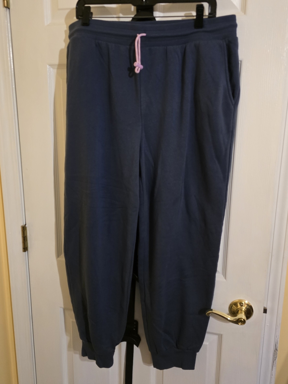 wild fable Navy Sweatpants with Pink Drawcord